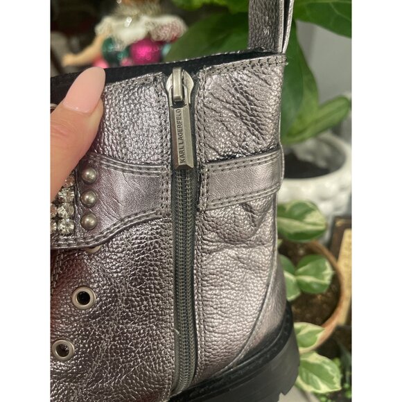 Karl Lagerfeld Paris Maeva Lug Sole Bootie (Women) SZ US 7 - Picture 15 of 15